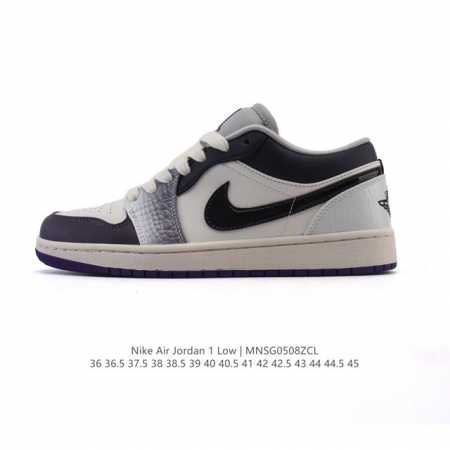 耐克 乔丹Air Jordan 1 Low Aj1 乔1 乔丹1代Aj1 2025年新款 蛇年限定 低帮复古文化休闲运动篮球鞋。该鞋款从 1985 年元年款汲取 - 点击图像关闭