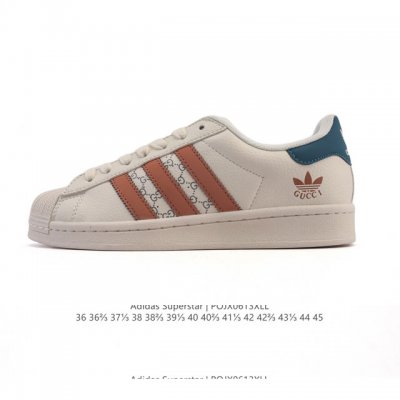 公司级 真标 阿迪达斯 Adidas Superstar 2025年新款鞋子 蛇年新款经典贝壳头系列 新款休闲板鞋潮流男女士运动鞋。鞋面柔软皮革拼接材质 标志性