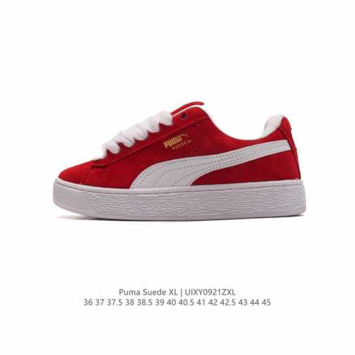 彪马puma Suede Xl 低帮复古轻便透气防滑减震休闲鞋 厚底增高运动板鞋 类型：男女鞋 尺码: 36-45含半码 货号：395205-03 编码：Uix