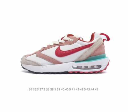 耐克 Nike Air Max Dawn 黎明系列 低帮气垫百搭休闲运动慢跑鞋 从配色上彰显出浓厚的复古气质 最大的亮点当属鞋型设计上加入结构元素 汲取1984 - 点击图像关闭