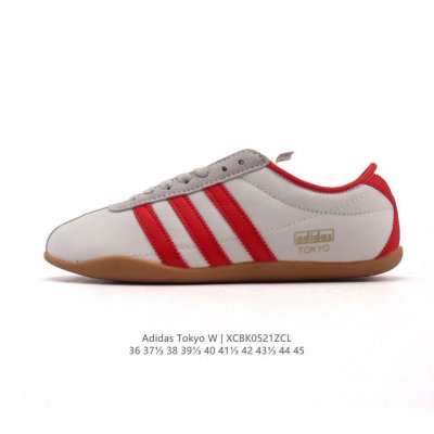 新品 阿迪达斯 Adidas Originals Tokyo 经典舒适 防滑耐磨 低帮 板鞋 男女同款 蓝色一双封神 复古薄底鞋美到犯规啦薄底鞋是今年的流行趋势