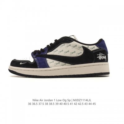 特价真标 耐克 Nike Air Jordan 1 Low Og Sp Military Blue Aj1乔1倒勾 2025年新款 低帮篮球鞋 Aj1 乔丹1代