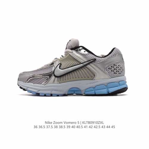 Nike 耐克夏季 Zoom Vomero 5 运动鞋休闲训练跑步鞋。Nike Zoom Vomero 5 男女子运动鞋妥帖包覆足部，提供透气支撑效果。耐穿材料