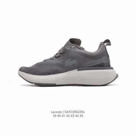 Lacoste 时尚户外休闲潮流系列运动鞋 厚底增高老爹鞋 广东大厂品质全新工艺升级 品质毋庸置疑 全新原厂包装鞋盒 透气网面鞋面，搭配防臭防腐真皮乳胶鞋垫，给 - 点击图像关闭