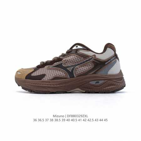 Mizuno 美津浓 复古时尚休闲舒适减震运动跑步鞋 美津浓Wave机械缓震，可以说是机械缓震跑鞋科技的翘楚。有着非凡的适应性，有着充分而持久的缓震能力和轻量化 - 点击图像关闭