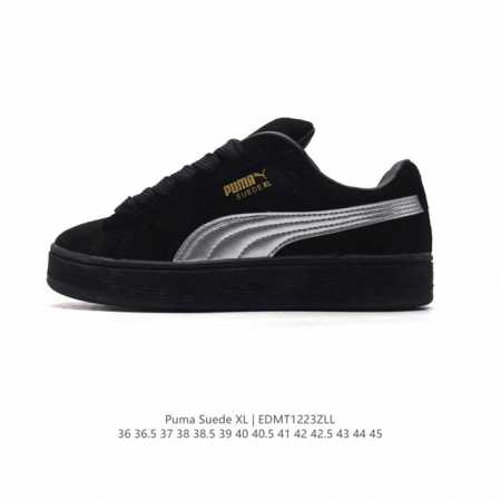 彪马 Puma 休闲板鞋 Suede Xl系列经典翻毛皮厚底防滑耐磨舒适透气运动鞋 新年穿有型 时尚 穿搭 球鞋 穿搭 时尚 潮流 面包鞋 Puma面包鞋， - 点击图像关闭