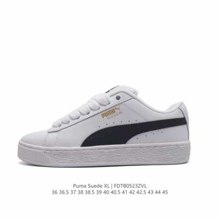 彪马puma Suede Xl 低帮复古轻便透气防滑减震休闲鞋 厚底增高运动板鞋。 尺码: 36-45含半码 货号：397255 02 编码：Fdtb0523Z - 点击图像关闭