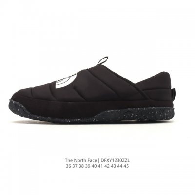 The North Face北面男女鞋25春夏户外轻便透气舒适防滑休闲营地鞋板鞋 毛毛虫 复古百搭厚底增高运动板鞋 轻巧、柔软、温暖、灵活。居家室内一脚蹬休闲面