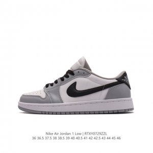 耐克 乔丹air Jordan 1 Low Aj1 乔1 乔丹1代aj1 低帮复古文化休闲运动篮球鞋。该鞋款从 5 年元年款汲取设计灵感，焕新演绎简约经典外观，