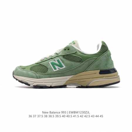 公司级 Newbalance 新百伦993系列美产老爹鞋总统经典复古运动鞋纽巴伦993总统慢跑鞋。卓越的舒适性与经典风格相得益彰，打造出我们的 Made In - 点击图像关闭