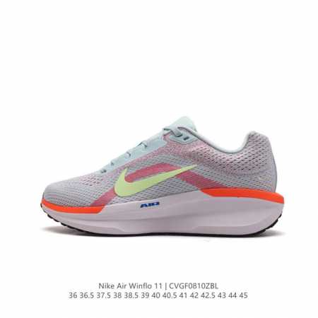 耐克 Nike 2024新款zoom Winflo 11运动休闲轻便缓震气垫跑步鞋公路跑步鞋 飞线贾卡轻质透气休闲运动鞋。无论你是习惯每周畅跑的经验跑者，还是希 - 点击图像关闭
