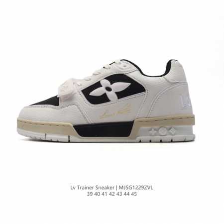 公司级 路易威登 Louis Vuitton Lv路易威登板鞋 时尚运动鞋 潮厚底增高鞋 。舒适防滑底和百搭性霸屏整个时尚娱乐圈，细节调整完美主义！鞋面采用柔软 - 点击图像关闭