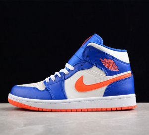 Cj版纯原 Air Jordan 1 Mid Aj1 乔1尼克斯白蓝橙 中帮文化休闲板鞋 Fd1029-400 尺码 40 40 5 41 42 42 5 43