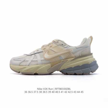 公司级 Nike 耐克 V2K Run 减震防滑 复古低帮运动跑步鞋 超火复古跑鞋，采用太空革组合呼吸网眼布鞋面材质，搭载正确4层组合底模，嵌入Tpu加固稳定模 - 点击图像关闭