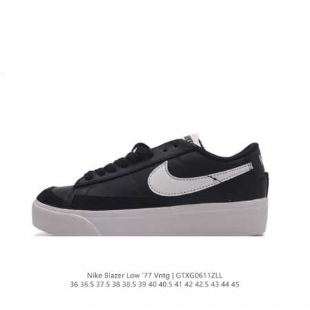 耐克 Nike Blazer Low '77 Vntg 男女子运动鞋 重现低调风格和经典篮球外观，依托经典简约魅力和舒适性能，备受街头时尚赞誉。华美翻毛皮细节、 - 点击图像关闭