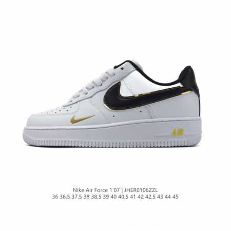 耐克 Nike Air Force 1 '07 Low 空军一号含气垫 低帮百搭厚底增高休闲运动板鞋。柔软、弹性十足的缓震性能和出色的中底设计，横跨复古与现代的 - 点击图像关闭