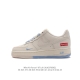 耐克Supreme x Nike Air Force 1 Low 空军一号低帮AF1联名Supreme纯白红标板鞋，原楦头原纸板，打造纯正空军版型。专注外贸渠道