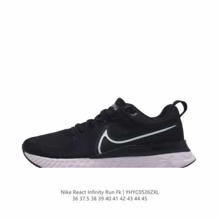 耐克男女鞋nike React Infinity Run Fk 轻便透气缓震跑步鞋。专为帮助减少跑步伤害而设计，系带设计，释放鞋款潜力，助力一路畅跑。Nike - 点击图像关闭
