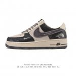 耐克 Nike Air Force 1 '07 Low 空军一号含气垫 低帮 小白鞋 解构绑带 双鞋带 百搭厚底增高休闲运动板鞋。柔软、弹性十足的缓震性能和出色
