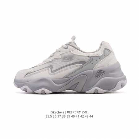 新款 Skechers 斯凯奇 男女士运动跑步鞋 老爹鞋 Stamina 网面透气 轻便防滑 减震舒适 耐磨 复古 时尚 拼接 休闲 厚底增高运动鞋舒适百搭不累 - 点击图像关闭