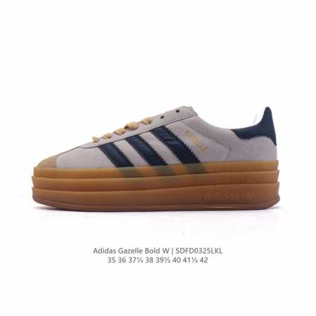 120 【真标】阿迪达斯（Adidas）2025年新款 新年鞋子 三叶草 Gazelle Bold复古怀旧风厚底增高运动板鞋潮。阿迪达斯万年不败的人气鞋款Gaz - 点击图像关闭