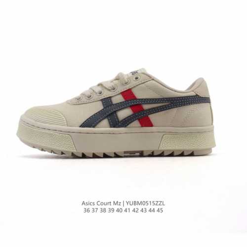 asics 亚瑟士 新款男女运动休闲鞋 Court Mz 复古时尚板鞋百搭厚底运动鞋，Asics 亚瑟士 Court Mz 3A127 休闲运动鞋，简约大方，舒