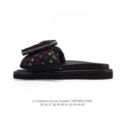 公司级 Lv 拖鞋系列 Louis Vuitton 沙滩休闲拖鞋 Louis Vuitton Lv 路易威登 潮流经典魔术贴一字拖鞋延续经典 上脚舒适性极好 鞋