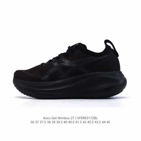 200 【新品】Asics亚瑟士升级Gel-Nimbus 27男女同款跑鞋透气缓震回弹跑鞋N27跑步鞋该鞋款专为提高跑者舒适度和运动表现而设计，搭载了新型鞋面材 - 点击图像关闭