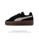 彪马 蕾哈娜FENTY x PUMA Creeper Phatty 全新联名鞋款运动鞋 男女款板鞋，采用品牌标志性的麂皮、厚底设计，搭配刚性橡胶 Creeper