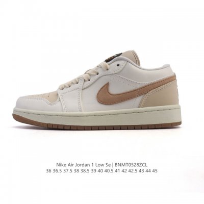 耐克 乔丹Air Jordan 1 Low Aj1 乔1 乔丹1代Aj1 低帮复古文化休闲运动篮球鞋。从1985 年面世的元年款汲取设计灵感，采用简洁大方的经典