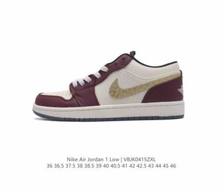 耐克 乔丹air Jordan 1 Low Aj1 乔1 乔丹1代aj1 低帮复古文化休闲运动篮球鞋。该鞋款从 1985 年元年款汲取设计灵感，焕新演绎简约经典 - 点击图像关闭