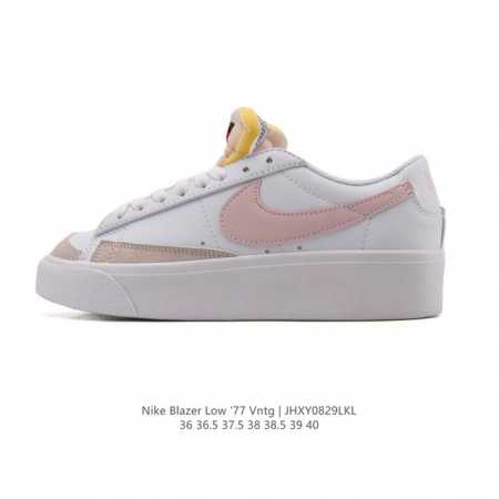 耐克 Nike Blazer Low '77 Vntg 女子运动鞋 重现低调风格和经典篮球外观，依托经典简约魅力和舒适性能，备受街头时尚赞誉。华美翻毛皮细节、复 - 点击图像关闭