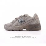 new Balance Mr740 Nb新百伦系列复古老爹风休闲运动慢跑鞋。采用轻质牛剖革拼接透气网眼衬垫织物鞋面材质 T-Beam大底提供足步弓支撑 保持步态