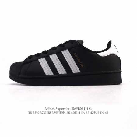 真标 阿迪达斯 Adidas Superstar 2025年新款鞋子 蛇年新款经典贝壳头系列 新款休闲板鞋潮流男女士运动鞋。鞋面柔软皮革拼接材质 标志性的贝壳鞋 - 点击图像关闭