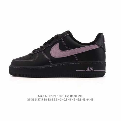 真标 耐克 Nike Air Force 1 '07 Low 空军一号含气垫 小白鞋 低帮百搭厚底增高休闲运动板鞋。柔软、弹性十足的缓震性能和出色的中底设计，横