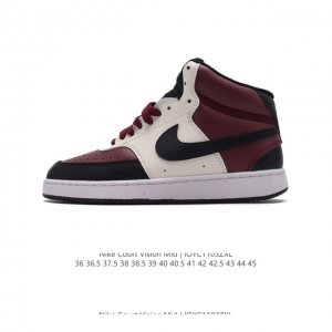 耐克 Nike Court Vision Mid 中帮百搭透气休闲运动板鞋，汲取 80 年代潮鞋灵感，以现代时尚元素焕新演绎复古篮球鞋细节，彰显混搭设计魅力。鞋
