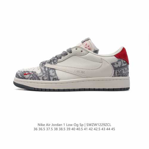 真标 耐克 Nike Air Jordan 1 Low Og Sp Military Blue Aj1乔1倒勾低帮篮球鞋 Aj1 乔丹1代 Aj1 乔1 迪奥联