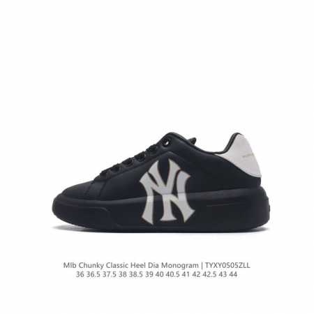 Mlb Chunky Liner Basic 人气单品学长鞋系列轻量增高厚底百搭休闲运动板鞋 男女轻便胶鞋 高级街头休閒品牌鞋。Mlb Chunky Liner - 点击图像关闭