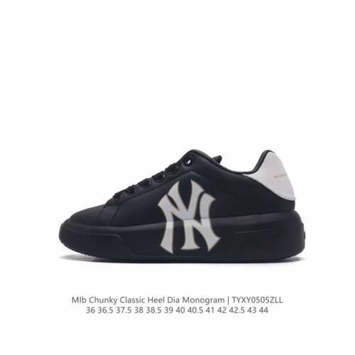 Mlb Chunky Liner Basic 人气单品学长鞋系列轻量增高厚底百搭休闲运动板鞋 男女轻便胶鞋 高级街头休閒品牌鞋。Mlb Chunky Liner
