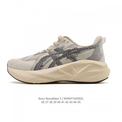 Asics Novablast 5轻量跑鞋 低帮轻量透气缓震休闲运动跑步鞋 Novablast 5 鞋款秉承 Asics 设计理念 尊重日本的“改善”、持续改进