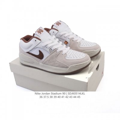 真标 耐克 Nike Air Jordan Stadium Aj90 潮流运动板鞋 Aj90 充满了对Tinkerhathield 原创设计的致敬 包括中足网状