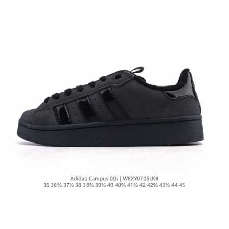 Adidas阿迪达斯.三叶草Campus 00S 翻毛皮面包鞋复古休闲板鞋。千禧回潮！Adidas Campus 00S 经典再现！面包化的Campus鞋款在今 - 点击图像关闭