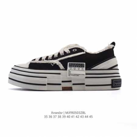 公司级 吴建豪个人新锐品牌Xvessel G.O.P Mule Slip On 重工解构厚底软木运动鞋 百搭乞丐风增高帆布面板鞋休闲男女鞋 包头运动拖鞋，古法手 - 点击图像关闭