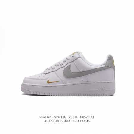 耐克 Nike Air Force 1 '07 Low 空军一号含气垫 低帮百搭厚底增高休闲运动板鞋。柔软、弹性十足的缓震性能和出色的中底设计，横跨复古与现代的 - 点击图像关闭
