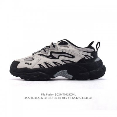 公司级 斐乐 男女同款老爹鞋 Fila Fusion 厚底增高百搭运动鞋 意大利百年经典运动品牌，网红单品 小红书推荐爆款 Fila斐乐新款小白鞋斐乐潮牌文化街