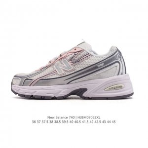 New Balance Mr740 Nb新百伦系列复古老爹风休闲运动慢跑鞋。采用轻质牛剖革拼接透气网眼衬垫织物鞋面材质 T-Beam大底提供足步弓支撑 保持步态