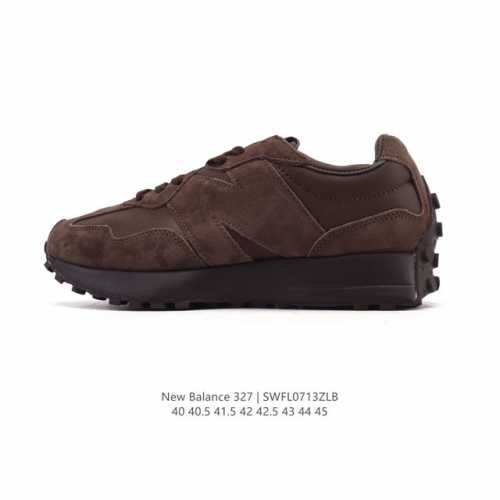 真标 Nb 新百伦 New Balance 327系列复古休闲运动慢跑鞋时尚男女运动鞋 以更纯粹的复古风格设计打造的全新造型 侧身还以解构设计，将 N 字标志以