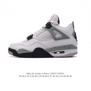公司级 耐克 Nike Air Jordan 4 Retro Og迈克尔 乔丹aj4代乔4 中帮复古休闲运动文化篮球鞋。秉承轻量化的速度型篮球鞋设计思想完成设计