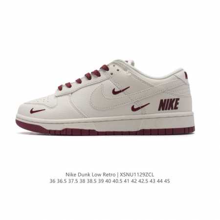 耐克 Nike Dunk Low Retro 运动鞋复古板鞋。作为 80 年代经典篮球鞋款，起初专为硬木球场打造，后来成为席卷街头的时尚标杆，现以经典细节和复古 - 点击图像关闭