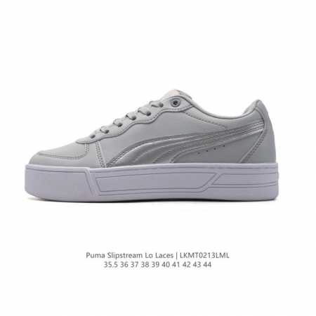 彪马 Puma 彪马跑步鞋 历久弥新的复古感，Puma Slipstream Laces 低帮耐磨新款 厚底增高皮面运动休闲板鞋。全新款 Slipstream - 点击图像关闭